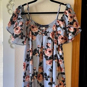 Off the shoulder with straps top